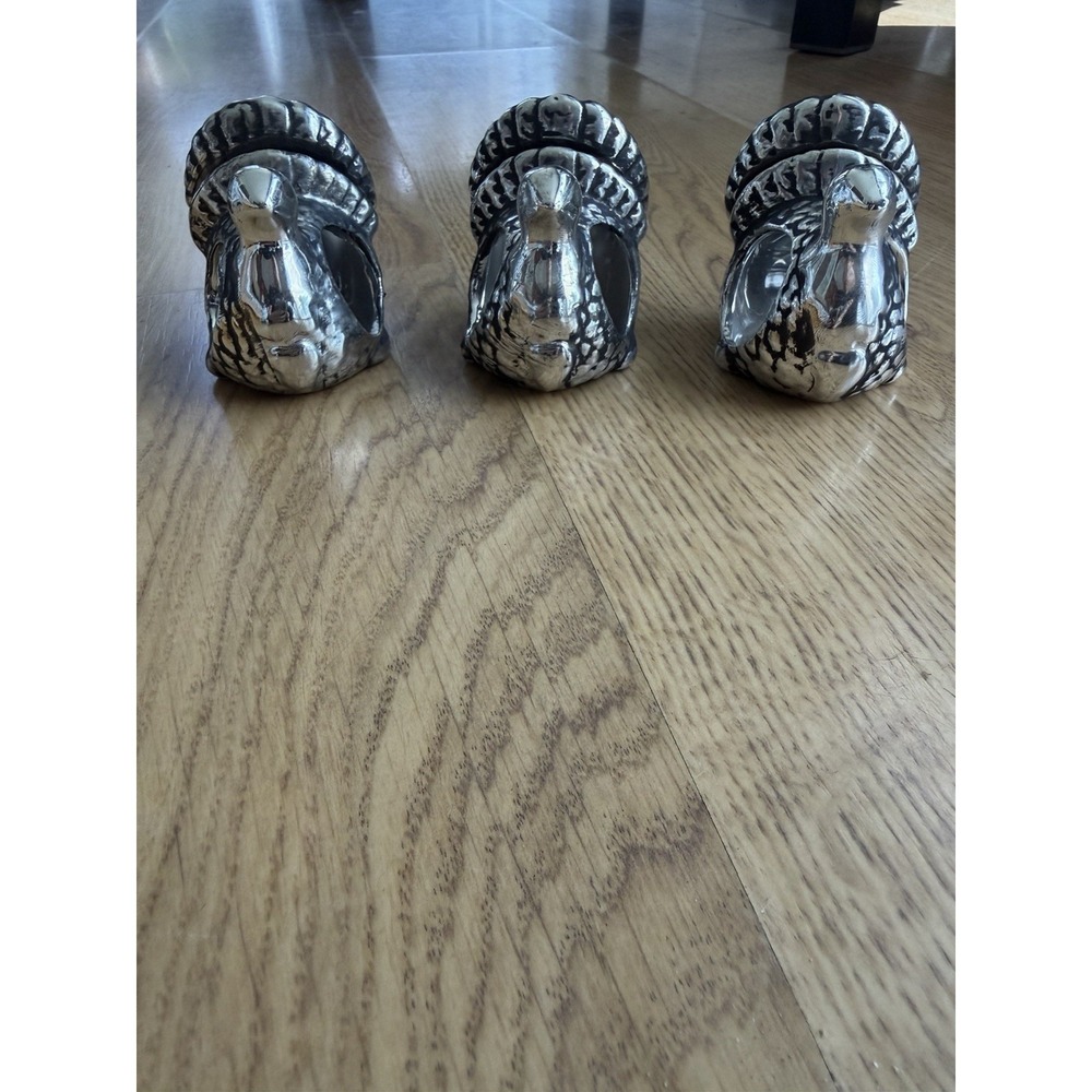 3 Turkey Place Card  Holder/ Napkin Rings
